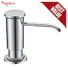 Bagnolux högkvalitativ ersättning Chrome Sink Soap Dispenser med blyfri bänkskiva flytande pump PP Bottle ABS Sprayer