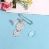 Lacy Oval Bridal Charm Wedding Bouquet Foto Charme Pin einfach zu machen, die Memorial Safety Brosche Brautcharm in Erinnerung an Papa