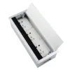 1pcs Socket Kabelbox Flip Aluminium Alloy Desktop Kabel Box Sockel Box für Büroschreibtisch USB Sockel Hidden Box Draht Loch Covers