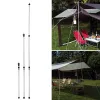 Tjockna aluminiumlegering Tältstång justerbar tält Support Rods Beach Shelter tarp Awning Pole Replacement Poles Accessories