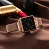 Zegarki damskie swobodny moda prosta kwarcowe panie zegarek prezenty Rose Gold Watch for Women Elegant Lady Watch Watch Horloges Vrouwen 240409