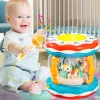 Baby Music Toy Carrousel Rotary Projecteur Hand Drum Infant Montessori Early Educational Singing Sensory Toy Toddler cadeau 1-3 ans