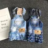 Hundekleidung Frühlingskleidung Denim Jeans Kleid Overall Coat Jacket Boy Girl Clothing Paar Haustier Outfit Welpe Kostüme Overalls