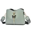 Handväskor förföljer kvinnor plånböcker mode handväska handväska axelväska vit färg 136