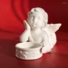 Candle Holders High Temperature Ceramic Retro Little Angel Candleholder/Angel Shape Household Ornament