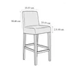 Coperture per sedie jacquard da bar cover di sgabello da pranzo corto per il banchetto camera rimovibile rimovibile per sedile di piccole dimensioni
