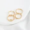 3PCS 14K Cadicus de bague rond en laiton plaqué en or avec tasse pour les perles de perle à moitié percé