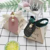 New Gift Box Triangular Pyramid Baby Sangs Packaging Bags Wedding Favor de papel Caixa de papel