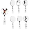 Sublimation Nurse Badge Reel Nurse Badge Retrattile BASTRO SCARCHIRE Nome decorazione carino Nome decorativo Porta della carta di lavoro 0409