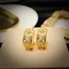 18K Gold plattierte Vintage -Klee -Ringe mit handgefertigtem italienischem Courtstil Luxus Buqlt Brand Star Nagelfinger Designer Ring Schmuck Geschenk