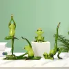 1PCS/SET Cute Garden Animal żywica joga figurki figurki nordyckie rzemiosła dekoracje domowe joga studio dekoracje ozdoby nowoczesne