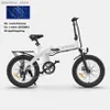 Cyklar Black Engwe C20 Pro vuxen Ectric Bike 36V 19.2AH City Bike Motor 250W kraftfull motor 25 km/h Ectric Bycc 20*3.0 -tum ebike L48