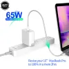 Chargers Universal 65W PD Charger Adapter USB Type C Power Supply is Applicable to Microsoft Surface Pro 6/5/4/3 Go Book Tablet Laptop