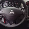 車のアクセサリーMitsubishi Pajeroのカーステアリングホイールカバー2008-2011 V73 L200カスタマイズDIYオリジナルステアリングホイール編組