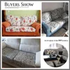 Stolskydd tryckt soffa kudde omslag för vardagsrum spandex elastiska möbler skydd l form hörn fåtölj slipcover