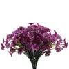 Decorative Flowers Simulated Violet Bouquet Home Outdoor Pastoral Layout Decoration Potted Flower Engineering Simulation