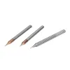 OUIO HRC60 HRC55 Mikro Karbür Uç Değirmen 2 Flüt 0.2-0.9mm Tiain Micro Düz 4mm Şey Midding Mirco Karbür CNC Gravür