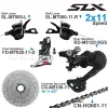 Shimano SLX M7000 2x11 Speed Groupset comprend M7000 Shifters Front Derilleur M5120 arrière dérailleur M5100 Cassette 42T et chaîne