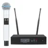 Microphones New! SOMLIMI High Quality QLD4 White UHF Wireless Microphone System Professional Stage Performance Karaoke 240408