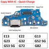 New For Motorola Moto E13 E22 G13 G23 G32 G52 G53 G72 G82 USB Charger Dock Connector Charging Port Microphone Flex Cable