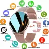 Wristbands Lige 2021 New Fashion Ladies Smart Watch Full Screen Touch IP68 방수 심박수 모니터링 여성 시계 Android iOS
