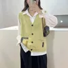 Women's Jackets 2024 Summer Korean Style Retro Loose Irregular Coat Women Office Lady Solid Color Pockets Splicing V Neck Sleeveless Tops