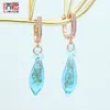 Boucles d'oreilles en peluche sjmade 585 rose glaçage de l'eau coulored glaçage japonais de la mode de la mode sud-coréenne pour les femmes bijoux girl party