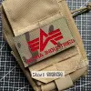 Alpha Industries Armband Réflexion Hookloop Morale Badge Patches Militaires Backpack Sticker Tactical Accessory Emblem