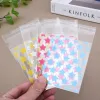 50pcs Plastik Organizer Bag Korea Star Album Album Photo Card Verpackungstaschen 8*10 cm Selbstkleber Polybeutel Schmuck Lagerung Aufbewahrung