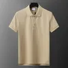 Camisa de pólo masculino clássico verão polo casual moda bordada camisa polo impressa de alta qualidade de mangas curta 90157