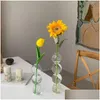 プランターポットガラスの花瓶の家の装飾小さな部屋の花の花瓶装飾アクセサリーウェディング水耕植物植物ポット220518ドロップデビューdhtmt