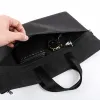 Big Capacity Durable Book A4 Document Bag File Folder Holder With Handle Zipper Waterproof Canvas Handbag