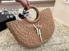 Luxe tas ontwerper Bag strandtas Tas Tas Handtas Handtas Handtas Klassiek gras geweven schoudertas TOTE TOTE Medium handtas Brandtas Grote capaciteit tas