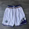 Utah''Jazz''Shorts Herren Throwback Basketball Shorts Taschenbasketball -Trikot John 12 Stockton Karl 32 Malone