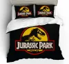 Ensemble de literie Jurassic Park 3D Kid Garçon à la maison DÉCORS TEXTILE LITS LIT SIGE COMFORTES COUPLE COUPLE COUPE DINOSAUR REBUT