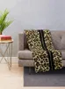 COUVRES STRIEUX LEOPARD LEOPARD PRINT ANIMAL AVEC APPRIdémiques Sofa de voyage à la bande de rayures en or assez simple