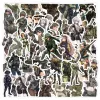 10 / 50pcs Camouflage féminin Soldat Autocollants pour enfants Graffiti pour ordinateur portable Motorcycle de moto