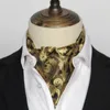 イギリスのメンズティーズデザイナースーツ襟付きシャツペイズリーパターンビジネスネッカチーフクラバトギフト男性のアクセサリー240409