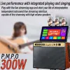 P.M.P.O 300W Bluetoothスピーカーフリップフォールディングスクリーンシングルショルダースクエアダンススピーカーホームアウトドアカラオケダンス