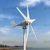 Small Wind Turbine Free Energy 5kw 5000w 48v 24v 12v 5 Blades With MPPT/Charge Controller Windmills RV Yacht Farm For Home Use