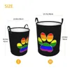 Sac à linge LGBT Pride Gay Hamper Grands vêtements de rangement de rangement Toys Bin Organisateur pour Boy Girl