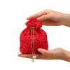 Łańcuchowa torba sznurka elegancka koreańska w stylu Pearl prezentowa torba do pakowania torba ślubna torba ślubna świąteczna torba cukrowa ślub