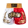 Drukgevecht shorts ademende mannen dames kick boks shorts borduurpleisters muay thai shorts sanda grapping kleding