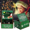 Decoratieve beeldjes Kerstmishandige muzikale doos houten vintage dozen creatief kinderen jaar verjaardagscadeau