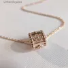 Top Luxury Fine Women Designer Necklace High Version V Golden Fantasy 18K Diamond Rose Gold Lucky Clover Caleidoscopio Designer di alta qualità Collana di girocollo di alta qualità