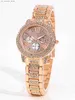 Wristwatches New Womens Luxury Full Diamond Steel Band Quartz240409