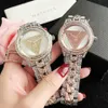 Zegarki kobiet marka es Women La Girl Diamond Crystal Triangle Znak zapytania styl stalowy zespół kwarcowy GS 43 L46