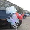 50cm Big Simulation Butterfly 3D Outdoor Wedding Festival Decoration Hollow Large Hanging Gauze Fake Butterfly Valentines Day