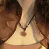 Chaines Collier de filles Lock sécurisé Feme INS Étudiants tous correspondent à un niveau d'apparence élevée Boudoir simple miel