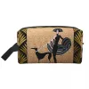 Borsa per trucco art deco Erte Greyhound per donne Organizzatore estetico per viaggi per la toilette per la toilette per cani